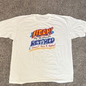 Funny White Graphic Men's T-Shirt